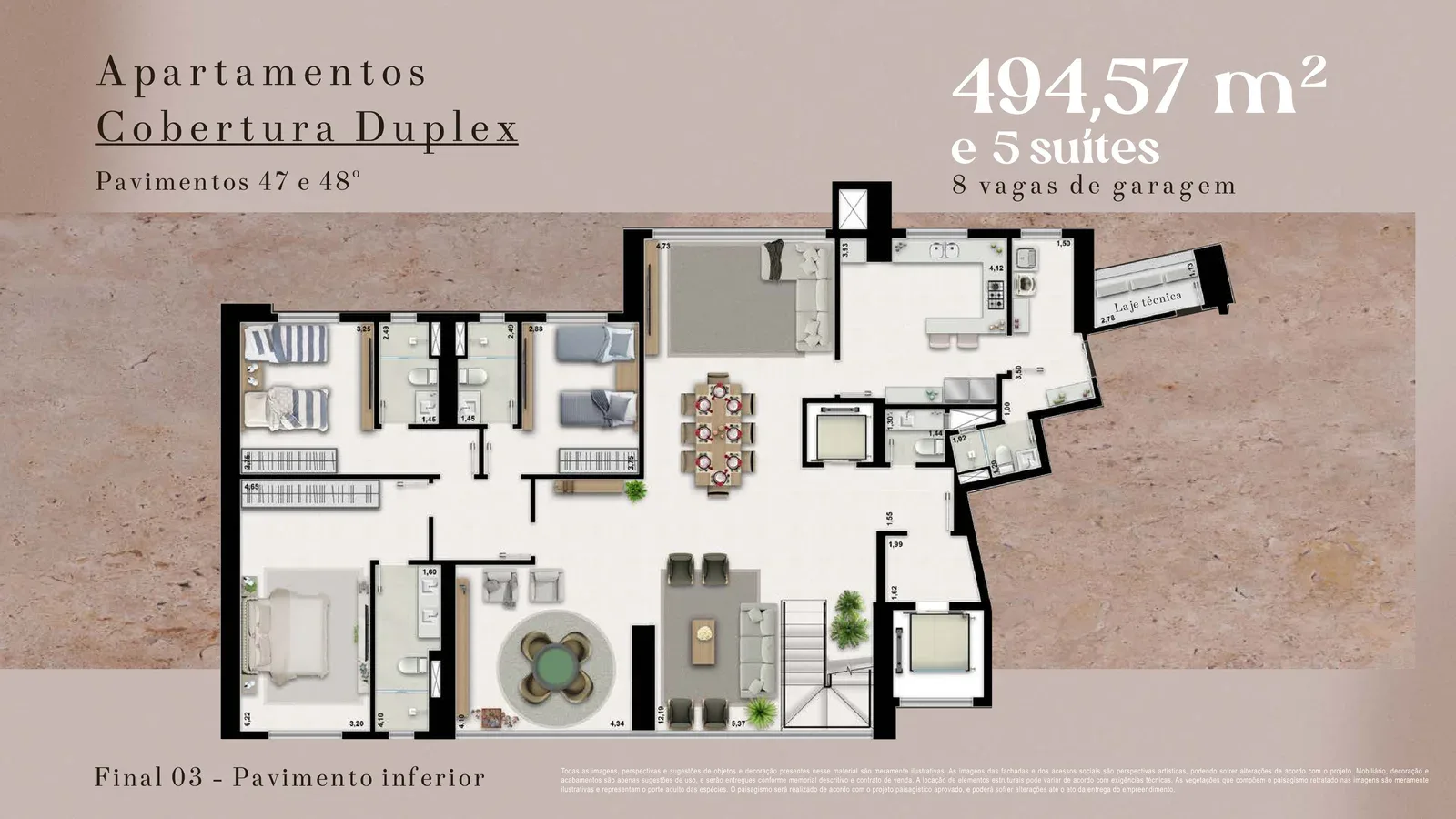Cobertura · 494 m²
